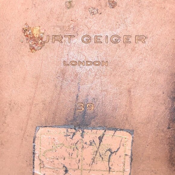 Kurt Geiger Leather Beaded Embroidered Mule Flats Sz. 39 (US 5) - Picture 8 of 9